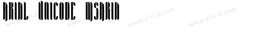 Arial Unicode MSAria字体转换